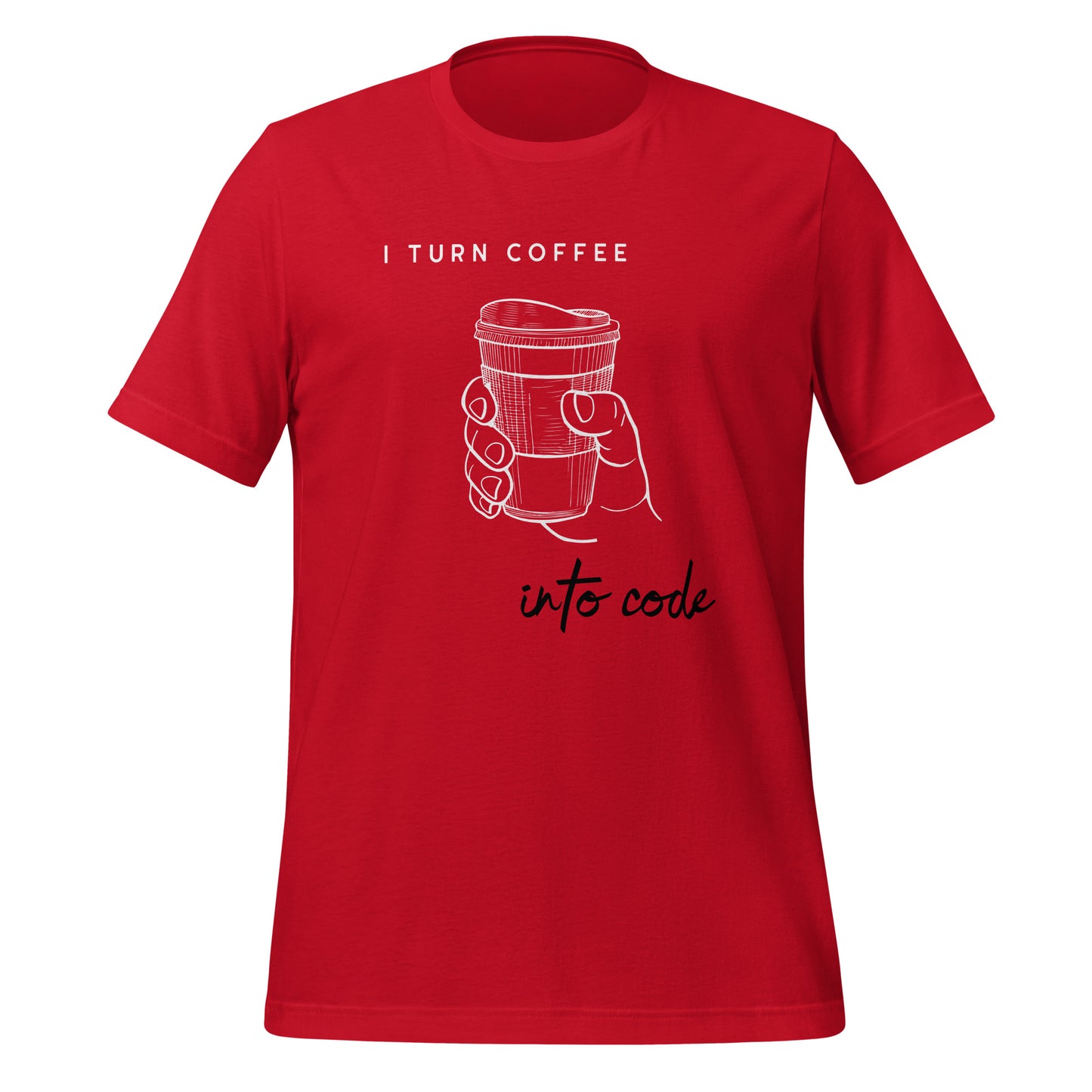 I Turn Coffee into Code Unisex T-Shirt