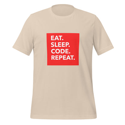 Eat, Sleep, Code, Repeat Tech Unisex T-Shirt