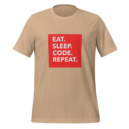 Eat, Sleep, Code, Repeat Tech Unisex T-Shirt