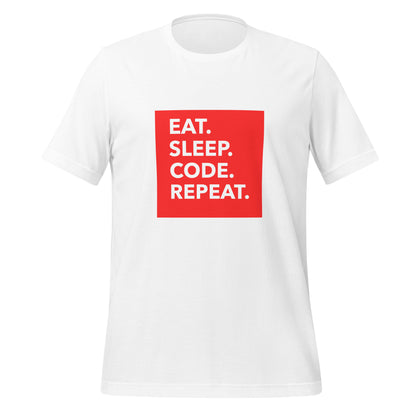 Eat, Sleep, Code, Repeat Tech Unisex T-Shirt